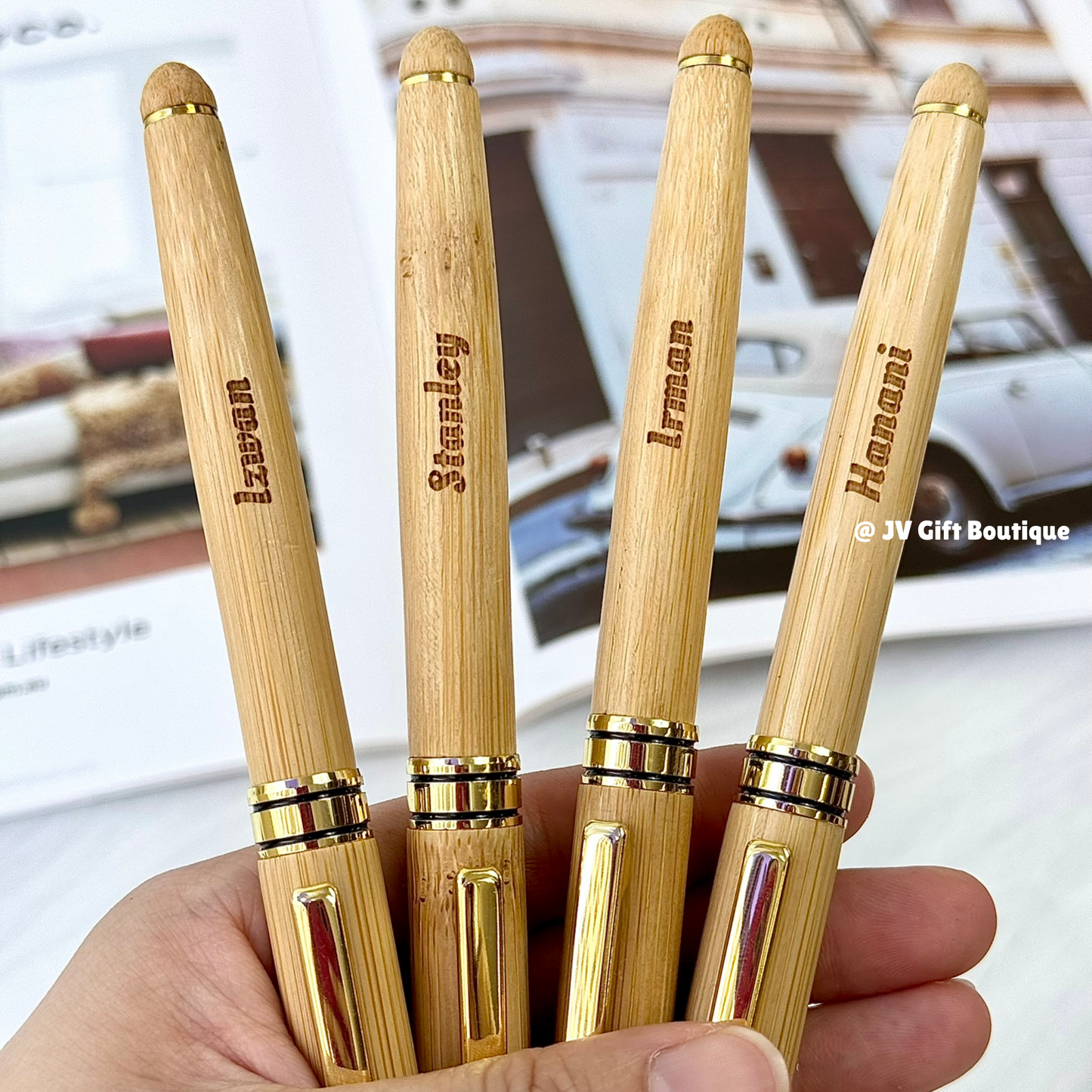 Personalised Wooden Pen Set