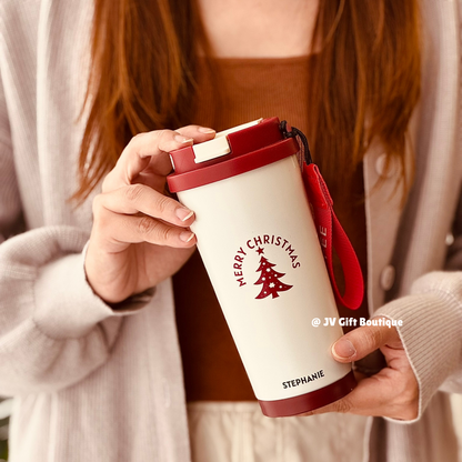 Thermos flask with Red lid